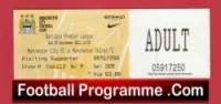 Manchester City v Manchester United 2013 – Football Ticket