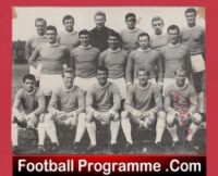 Manchester United Bobby Charlton + Denis Law Signed Team Picture