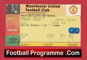 Manchester United Brian McClair Testimonial 1997 – Football Ticket