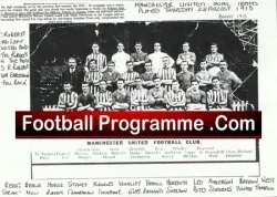 Manchester United Football Club Trials Match Team Picture 1913 - football memorabilia