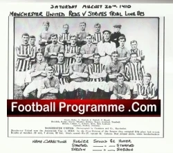 Manchester United Football Club Trials Match Team Picture 1910 - football memorabilia