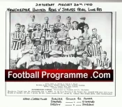 Manchester United Football Club Trials Match Team Picture 1910