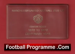 Manchester United Man Utd Season Ticket Book LMTB 1978 1979 - football memorabilia