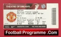 Manchester United v Chelsea 2009 – Match Ticket