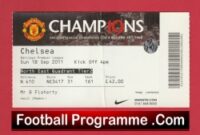 Manchester United v Chelsea 2011 – Football Ticket