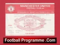 Manchester United v Leeds United 1991 – Football Ticket