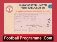 Manchester United v Leeds United 1994 – Football Ticket