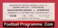 Manchester United v Liverpool 1990 – Football Ticket