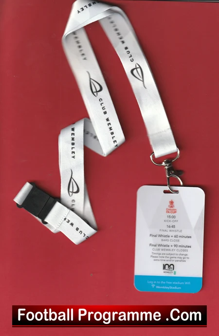 Manchester United v Man City Cup Final 2023 Lanyard - Image 3