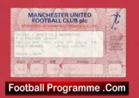 Manchester United v Sheffield Wednesday 1993 – Football Ticket