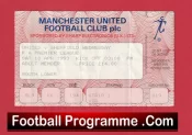 Manchester United v Sheffield Wednesday 1993 – Football Ticket