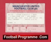 Manchester United v Wigan Athletic 1993 – Football Ticket