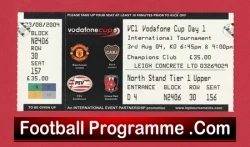 Manchester United - Vodafone Tournament Man Utd 2004 Ticket Pre Season Day 1 - football memorabilia