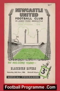 Newcastle United v Blackburn Rovers 1960