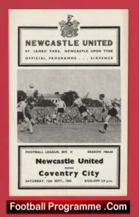 Newcastle United v Coventry City 1964