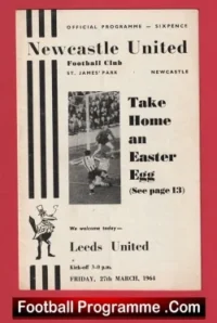 Newcastle United v Leeds United 1964
