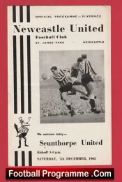 Newcastle United v Scunthorpe United 1963