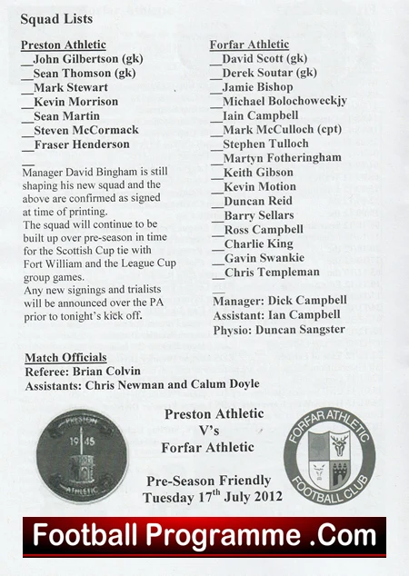 Preston Athletic v Forfar Athletic 2012 - Plus extras - Image 3