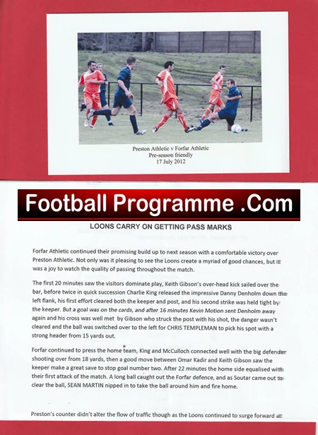 Preston Athletic v Forfar Athletic 2012 - Plus extras - Image 4