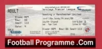 Reading v Manchester United 2008 – Football Ticket