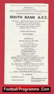 South Bank v Ashington 1976 – Normanby Road