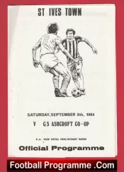 St Ives Town v GS Ashcroft CO OP 1984 – FA Vase