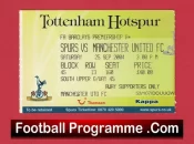 Tottenham Hotspur v Manchester United 2004 – Football Ticket