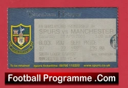 Tottenham Hotspur v Manchester United 2003 - Football Ticket - football memorabilia