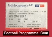 Watford v Manchester United 2007 – FA Cup Semi Final Match Ticket