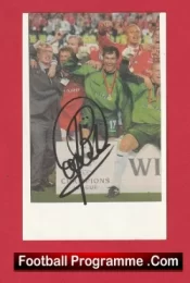 Manchester United Raymon Van De Gouw Signed Autograph Picture Treble