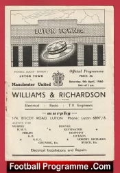 Luton Town v Manchester United 1960 – Debut Nobby Lawton