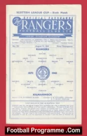 Glasgow Rangers v Kilmarnock 1963 – Scotland