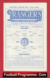 Glasgow Rangers v Kilmarnock 1963 – Scotland
