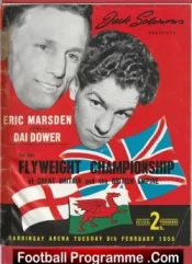 Boxing – Eric Marsden v Dai Dower 1955 – Harringay Arena London