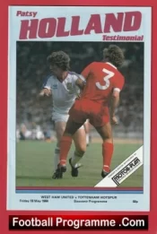 Patsy Holland Testimonial Benefit Match West Ham United 1984