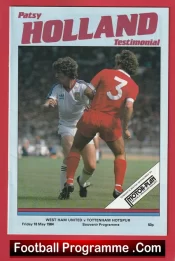 Patsy Holland Testimonial Benefit Match West Ham United 1984