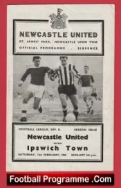 Newcastle United v Ipswich Town 1965