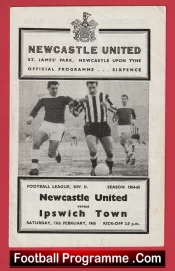 Newcastle United v Ipswich Town 1965