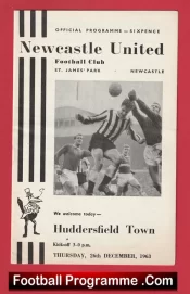 Newcastle United v Huddersfield Town 1963