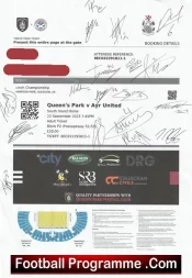 Queens Park Football Club Multi Autograph Signed eTicket 2023