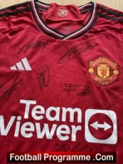 Manchester United Multi Autographed Signed Football Shirt 2021/22 + Ronaldo