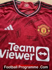 Manchester United Multi Autographed Signed Football Shirt 2021/22 + Ronaldo