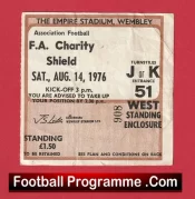 Liverpool v Southampton 1976 – Charity Shield Football Ticket