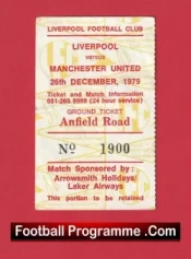 Liverpool v Manchester United 1979 – Football Ticket Kop End