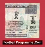 Everton v Liverpool 1986 – FA Cup Final Ticket