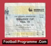 Liverpool v Everton 1989 – FA Cup Final Ticket