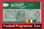 Liverpool v Birmingham City 2001 – League Cup Final Ticket