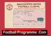 Manchester United v Liverpool 1994 – Match Ticket