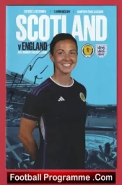 Scotland Ladies v England 2023 – Womens Football Signed Ellen White