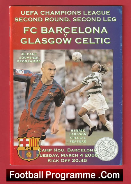 Barcelona v Glasgow Celtic 2008 - Nou Camp Barca - Image 2
